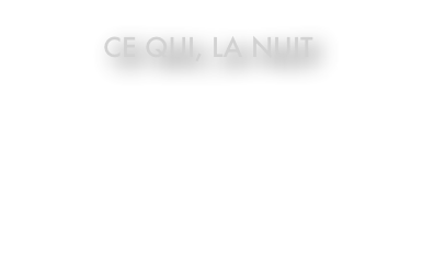 Ce qui, la nuit

l’Arbre à paroles, 
2012

